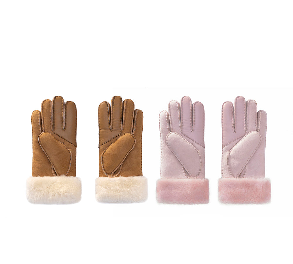 EVERAU® Ladies Fluffy Sheepskin Wool Gloves Stacey