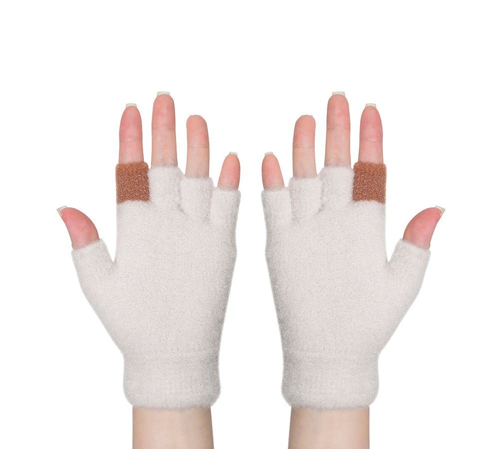 EVERAU® Fingerless Ultra Plush Knit Ewe Gloves