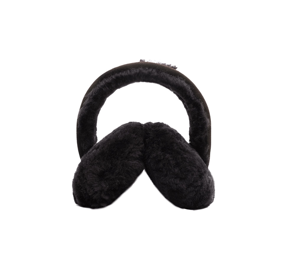 AUSTRALIAN SHEPHERD® Adjustable Sheepskin Wool Connie Earmuff