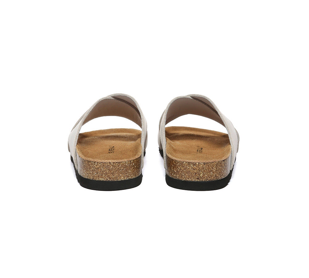 EVERAU® Women Slides Leather Crossover Summer Croia