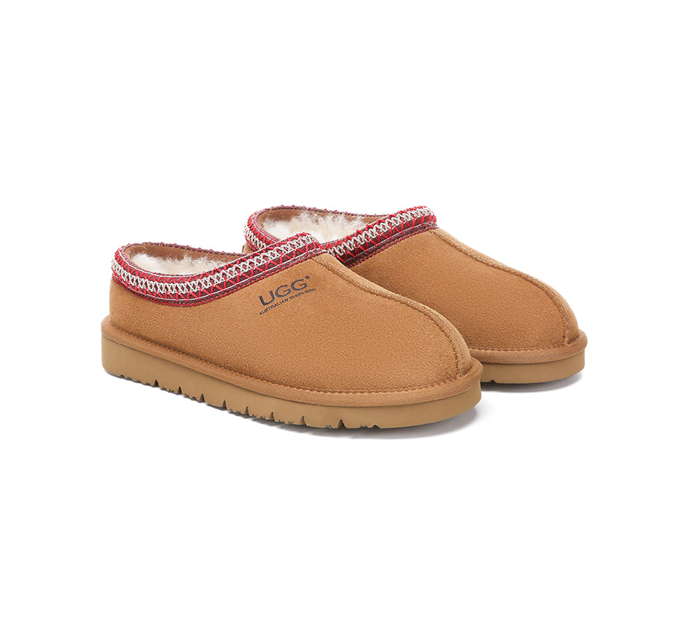 AUSTRALIAN SHEPHERD® UGG Sheepskin Wool Ankle Tazzy Slippers Hippie