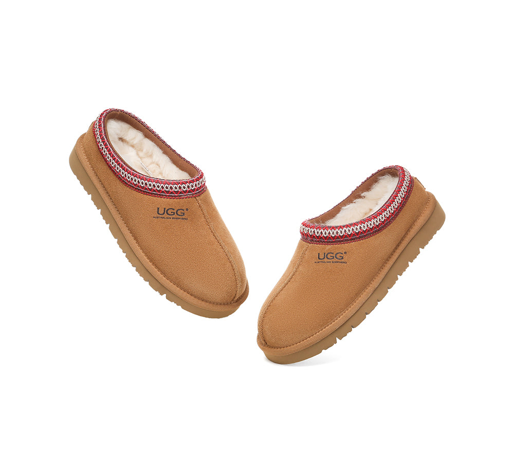 AUSTRALIAN SHEPHERD® UGG Sheepskin Wool Ankle Tazzy Slippers Hippie