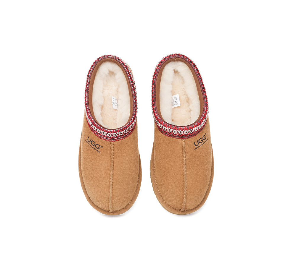 AUSTRALIAN SHEPHERD® UGG Sheepskin Wool Ankle Tazzy Slippers Hippie