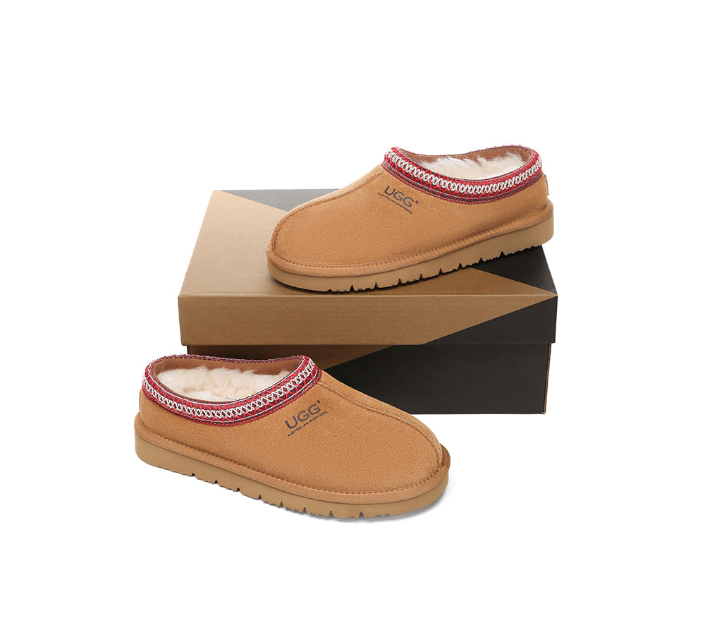 AUSTRALIAN SHEPHERD® UGG Sheepskin Wool Ankle Tazzy Slippers Hippie