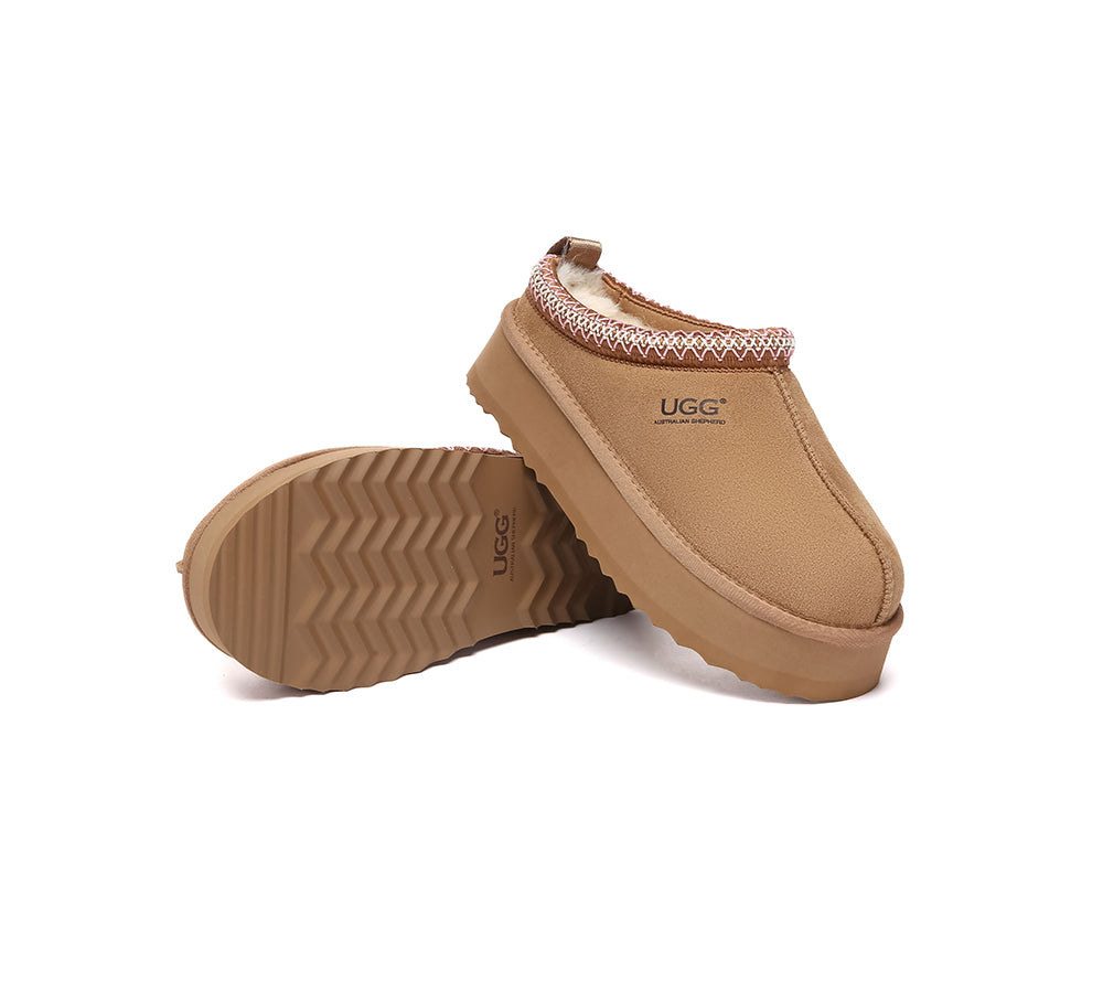 AUSTRALIAN SHEPHERD® UGG Slippers Sheepskin Wool Ankle Tazzy Tay Platform UGG AUSTRALIAN SHEPHERD