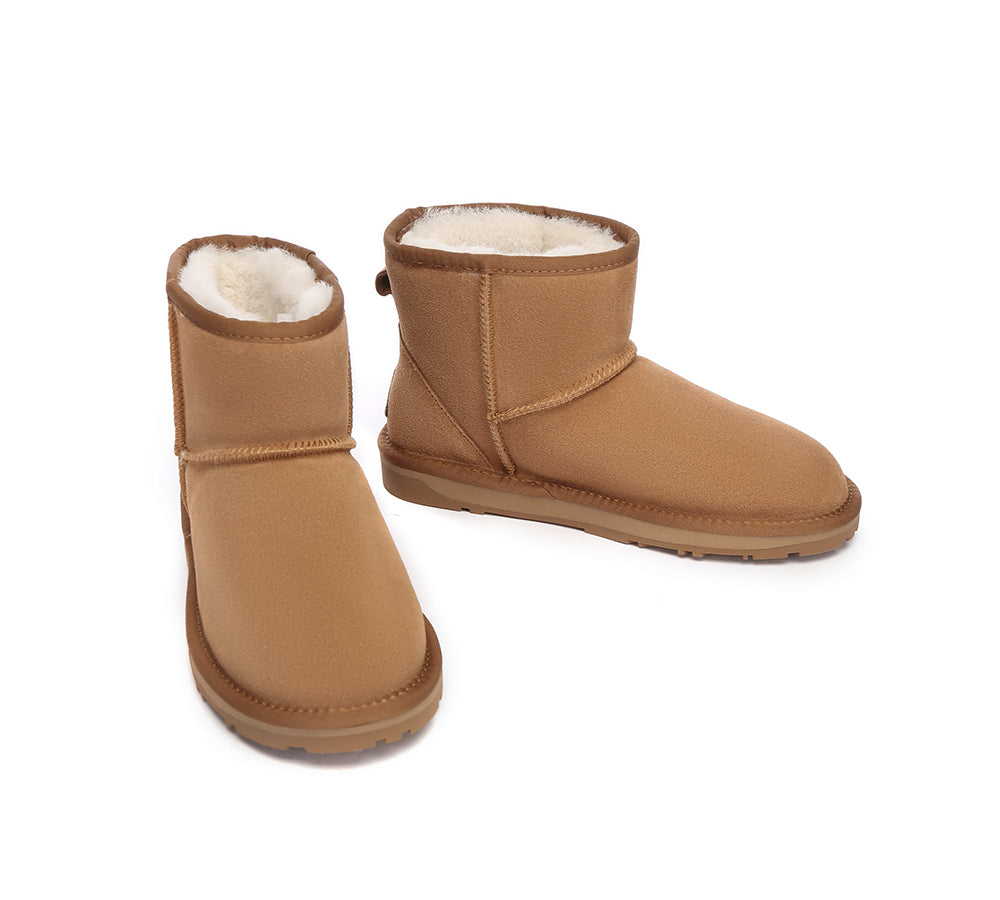 EVERAU® UGG Sheepskin Wool Ankle Boots Mini Classic Suede