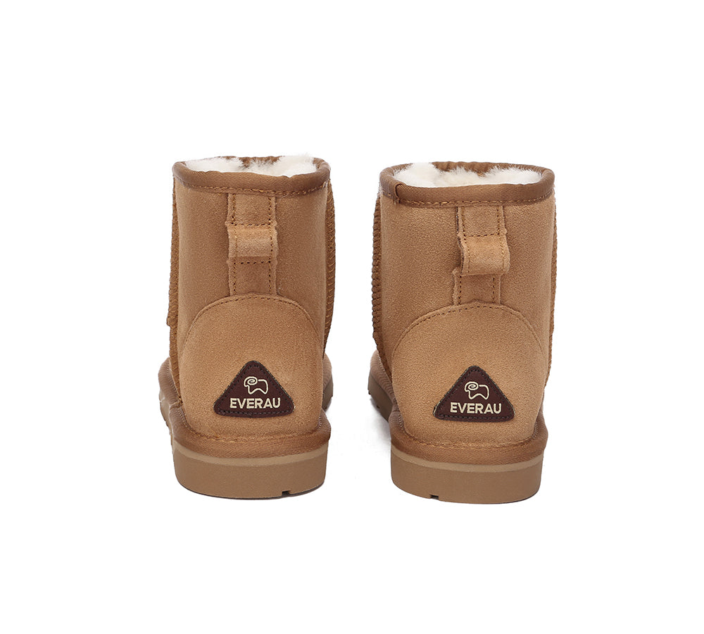 EVERAU® UGG Sheepskin Wool Ankle Boots Mini Classic Suede