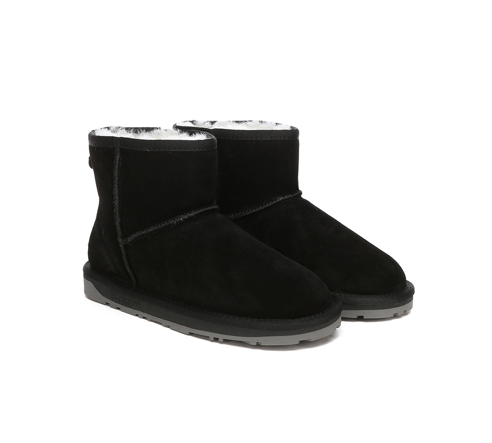 EVERAU® UGG Sheepskin Wool Ankle Boots Mini Classic Suede