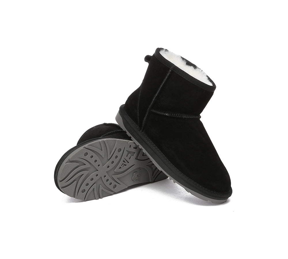EVERAU® UGG Sheepskin Wool Ankle Boots Mini Classic Suede