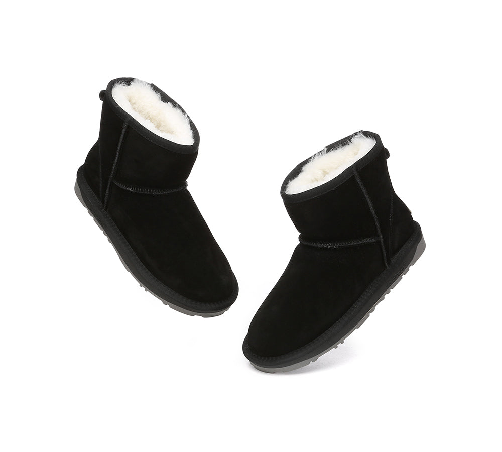 EVERAU® UGG Sheepskin Wool Ankle Boots Mini Classic Suede
