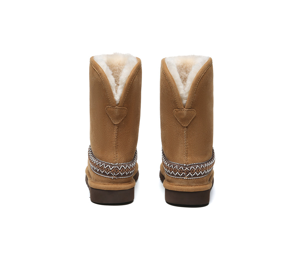 AUSTRALIAN SHEPHERD® UGG Boots Sheepskin Wool Knitted Isleen