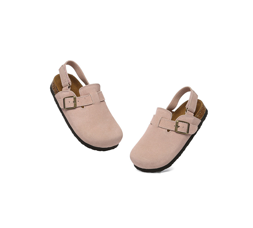 EVERAU® Kids Adjustable Buckle Straps Slingback Flat Clog Sandals