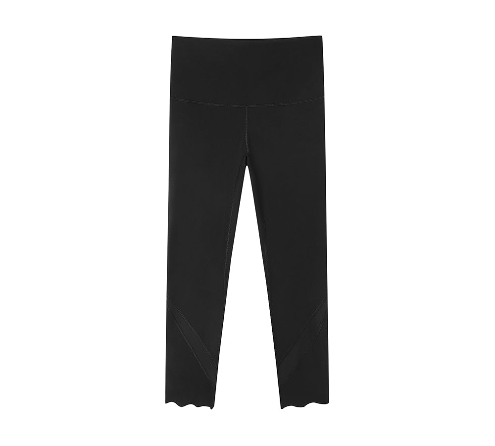 Apparel - High-Rise Scalloped Hem 7/8 Crop Flow Active Legging