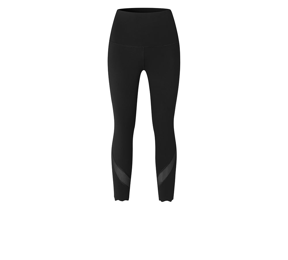 Apparel - High-Rise Scalloped Hem 7/8 Crop Flow Active Legging