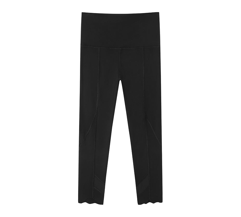Apparel - High-Rise Scalloped Hem 7/8 Crop Flow Active Legging