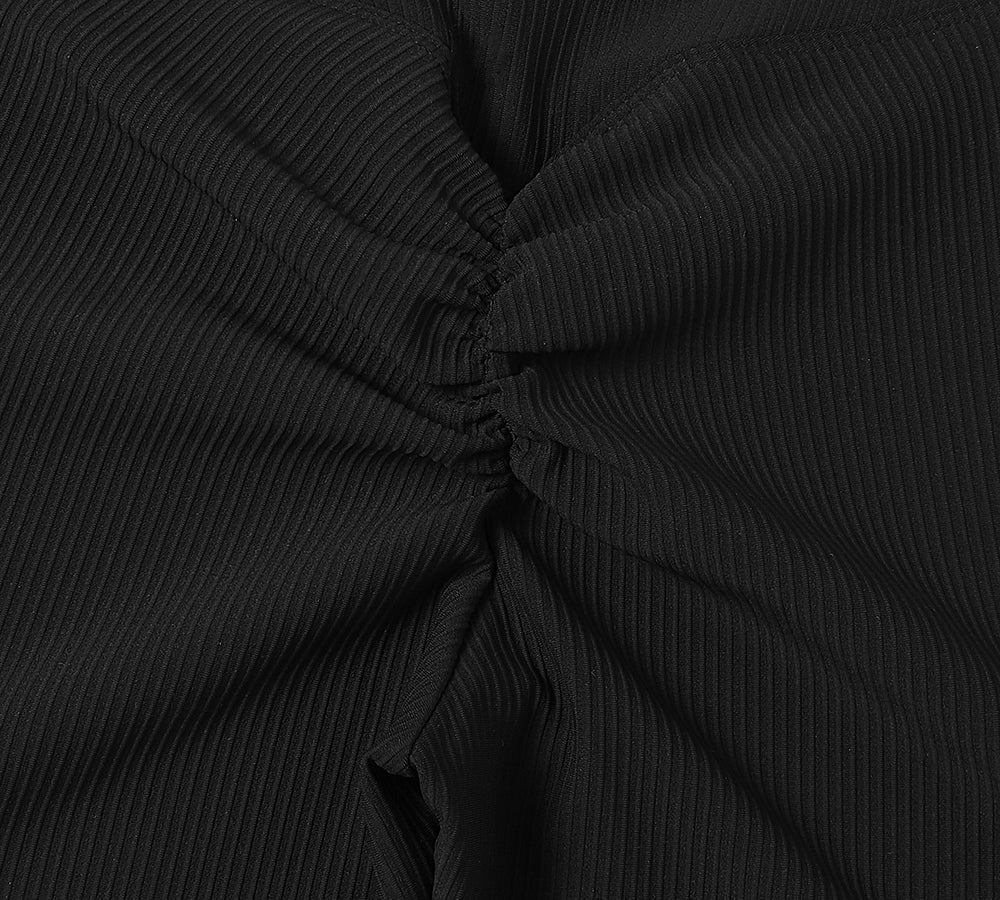 Apparel - High-Waist Flow Ribbed Ankle Legging