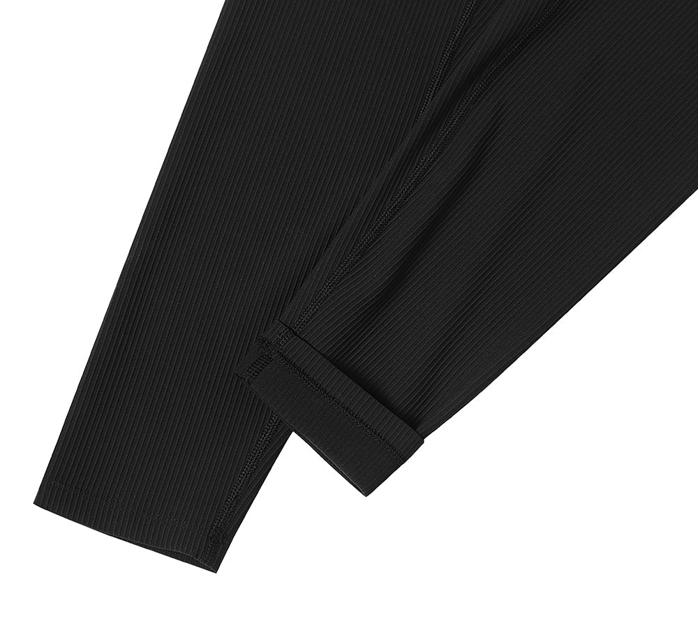 Apparel - High-Waist Flow Ribbed Ankle Legging