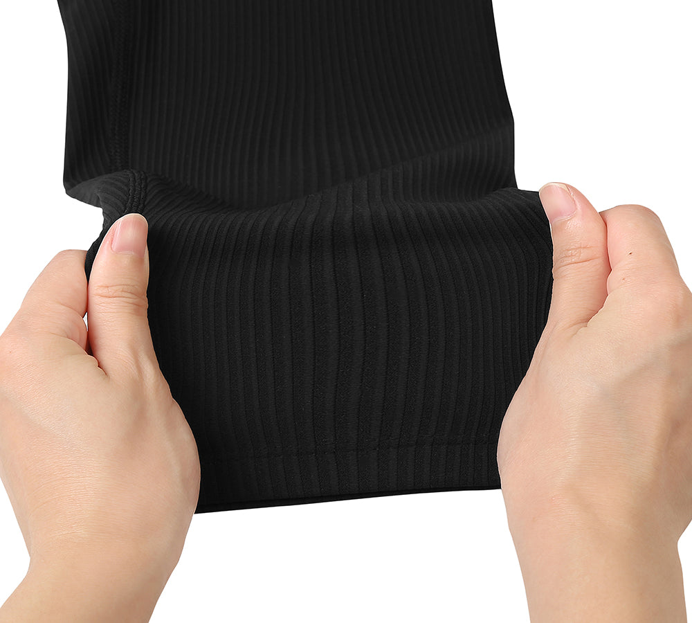 Apparel - High-Waist Flow Ribbed Ankle Legging