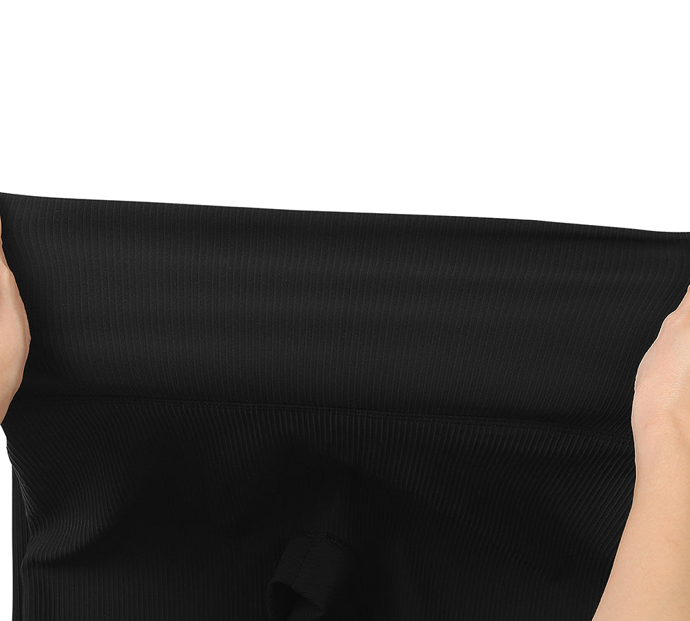 Apparel - High-Waist Flow Ribbed Ankle Legging