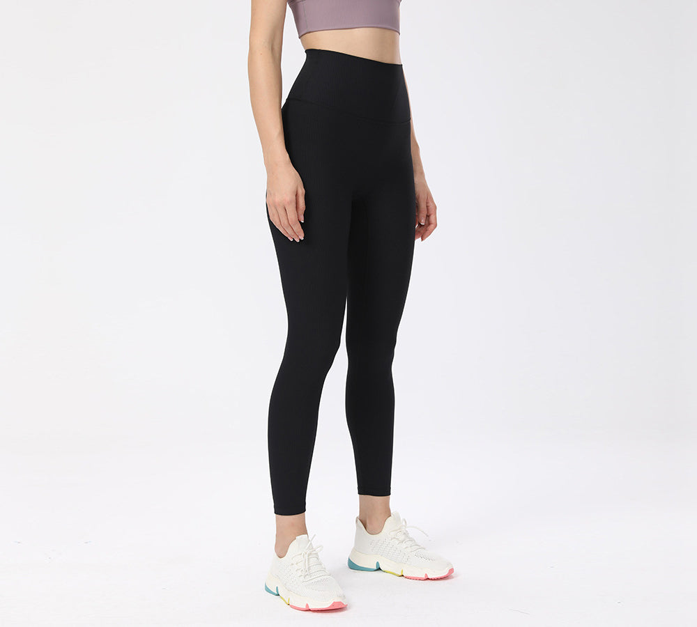 Apparel - High-Waist Flow Ribbed Ankle Legging