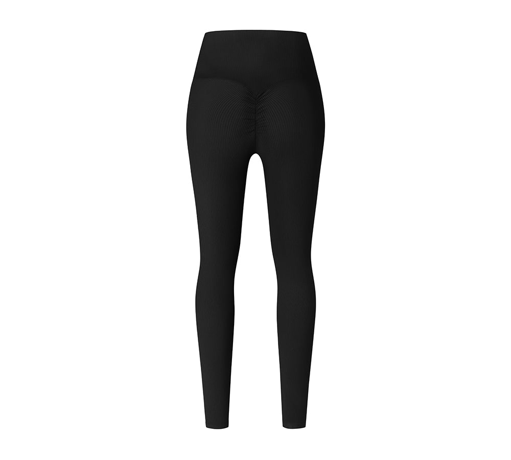 Apparel - High-Waist Flow Ribbed Ankle Legging