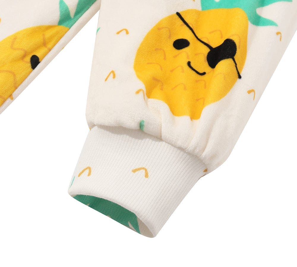 Apparel - Kids Reversible Hoodie Blanket Pineapple