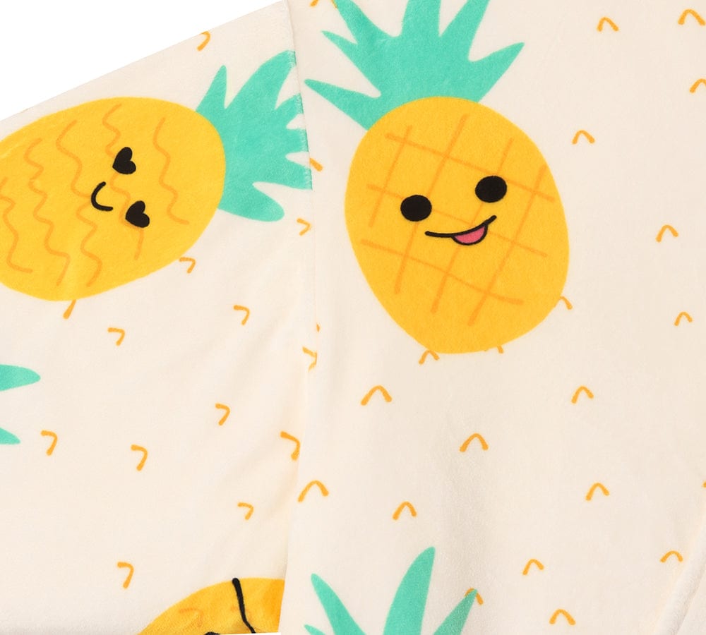 Apparel - Kids Reversible Hoodie Blanket Pineapple