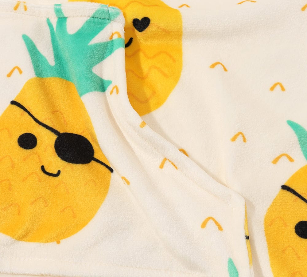Apparel - Kids Reversible Hoodie Blanket Pineapple