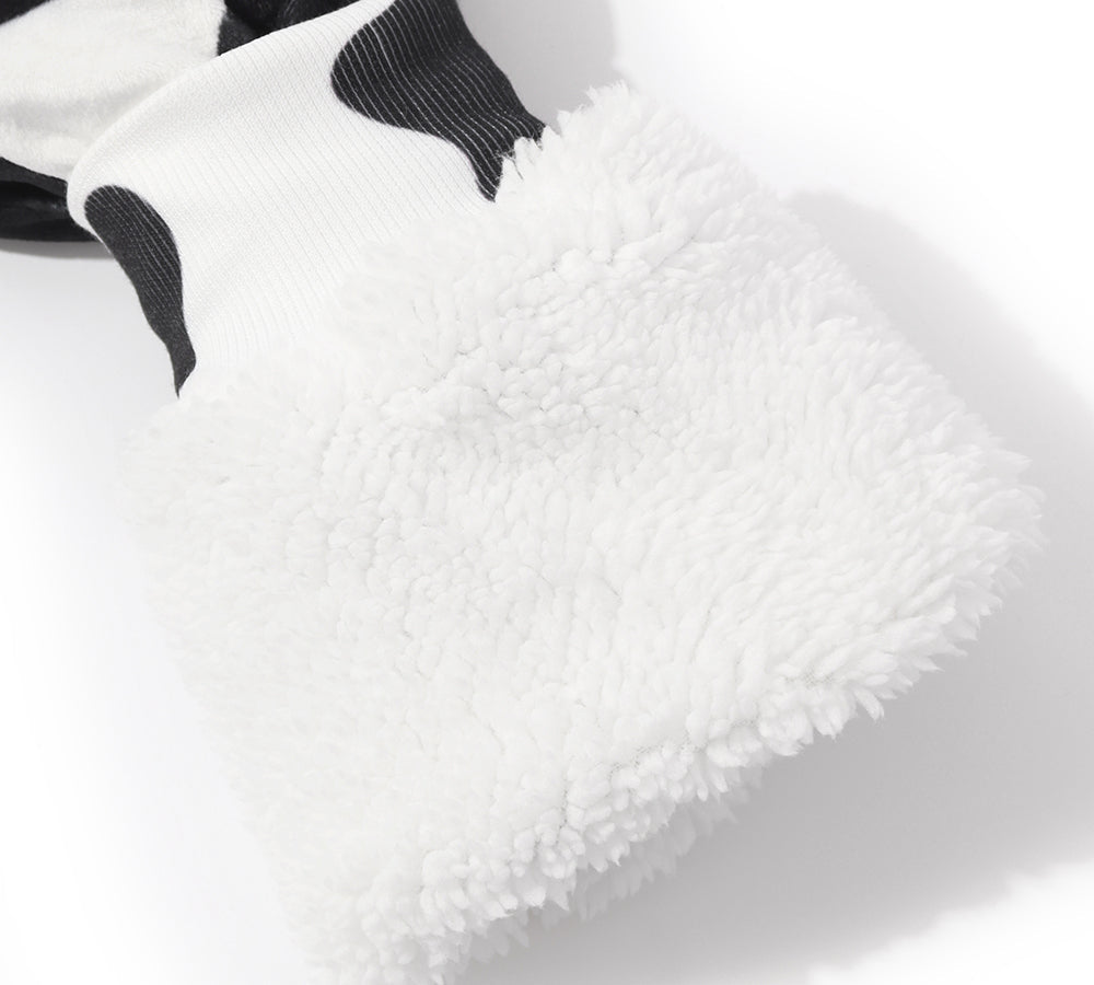 Apparel - Reversible Hoodie Blanket Unisex Cow Print