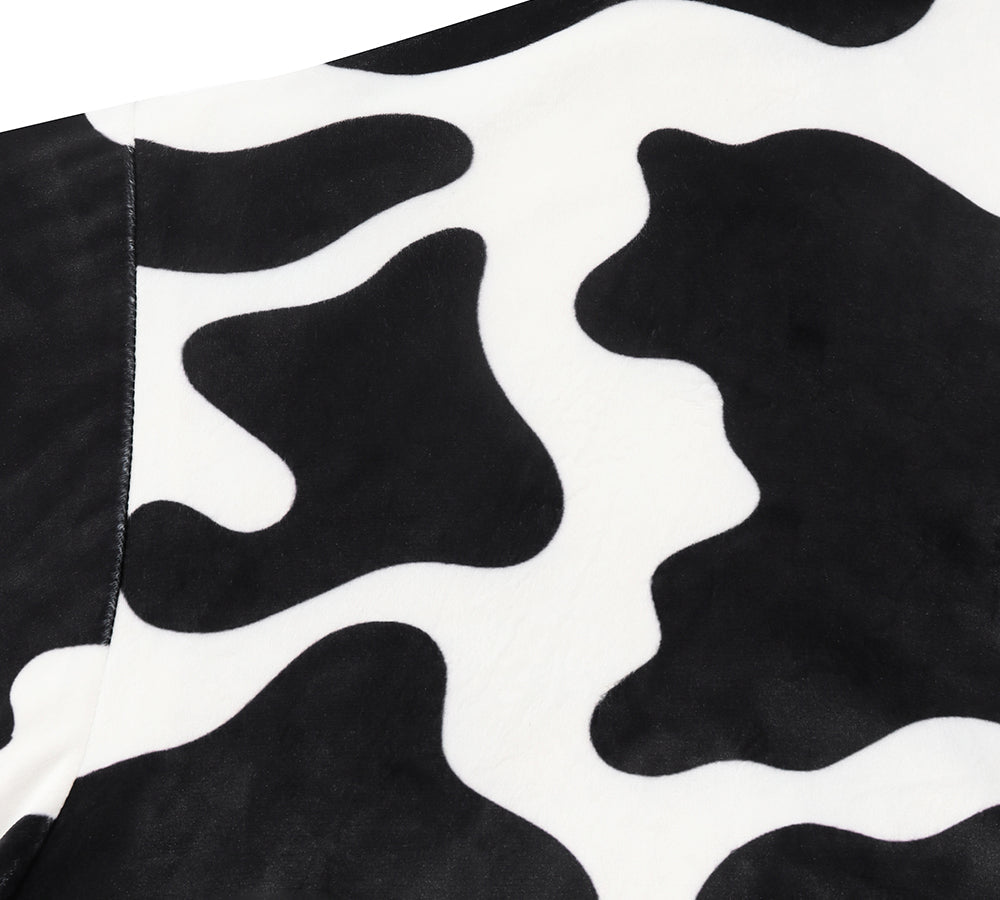 Apparel - Reversible Hoodie Blanket Unisex Cow Print