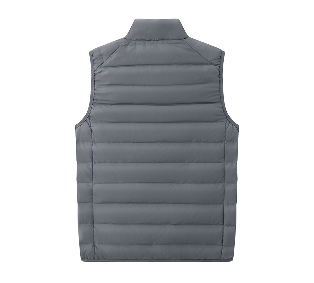 Apparel - Ultra-Light White Duck Down Vest Men Bowen Vest