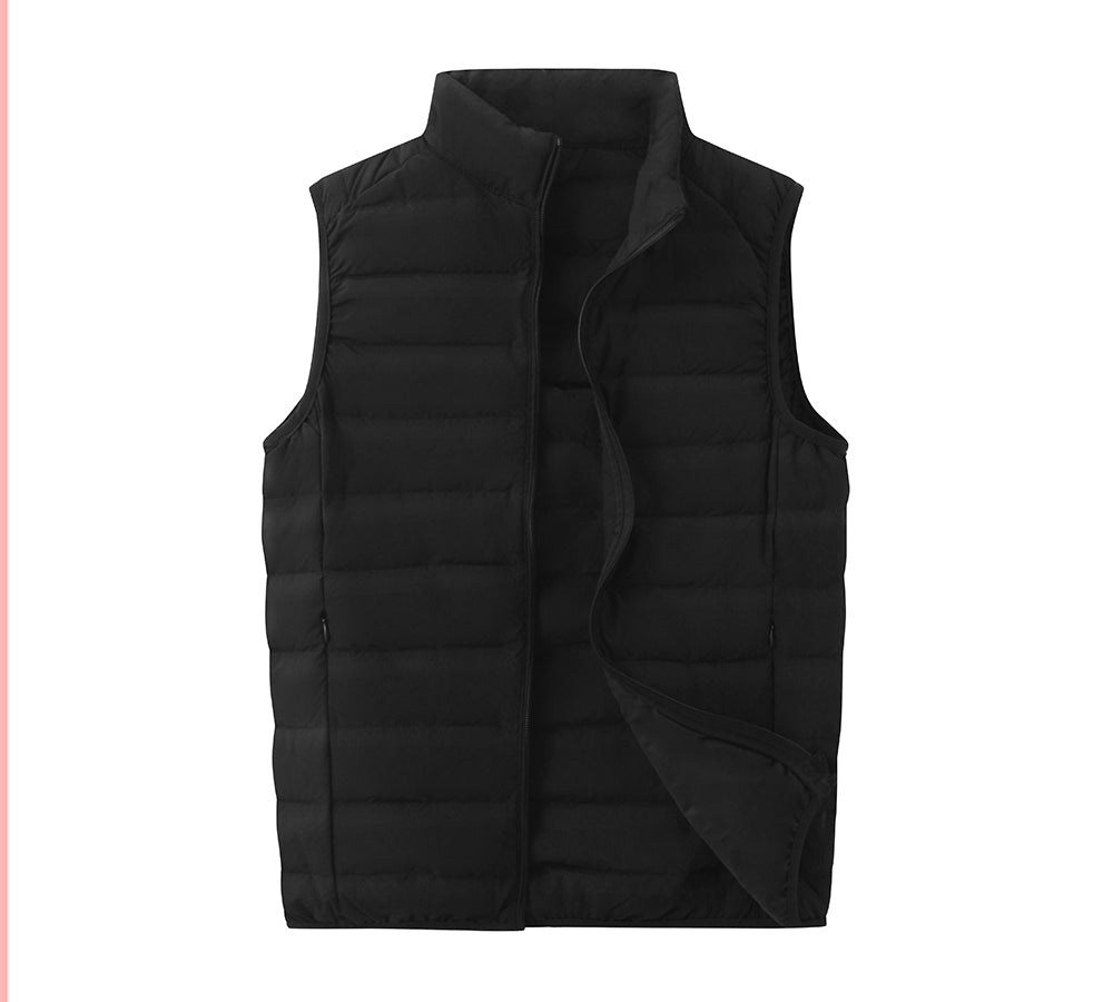 Apparel - Ultra-Light White Duck Down Vest Men Bowen Vest