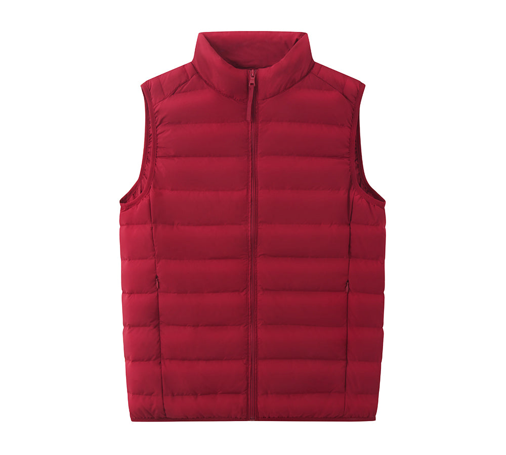 Apparel - Ultra-Light White Duck Down Vest Men Bowen Vest
