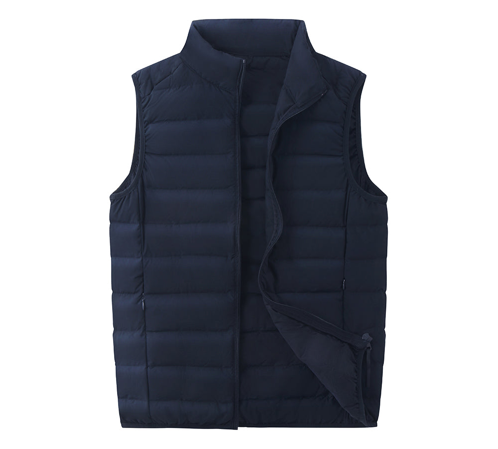 Apparel - Ultra-Light White Duck Down Vest Men Bowen Vest