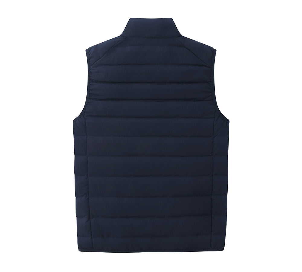 Apparel - Ultra-Light White Duck Down Vest Men Bowen Vest