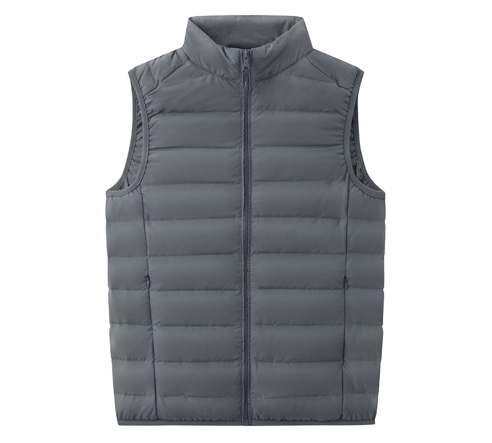 Apparel - Ultra-Light White Duck Down Vest Men Bowen Vest