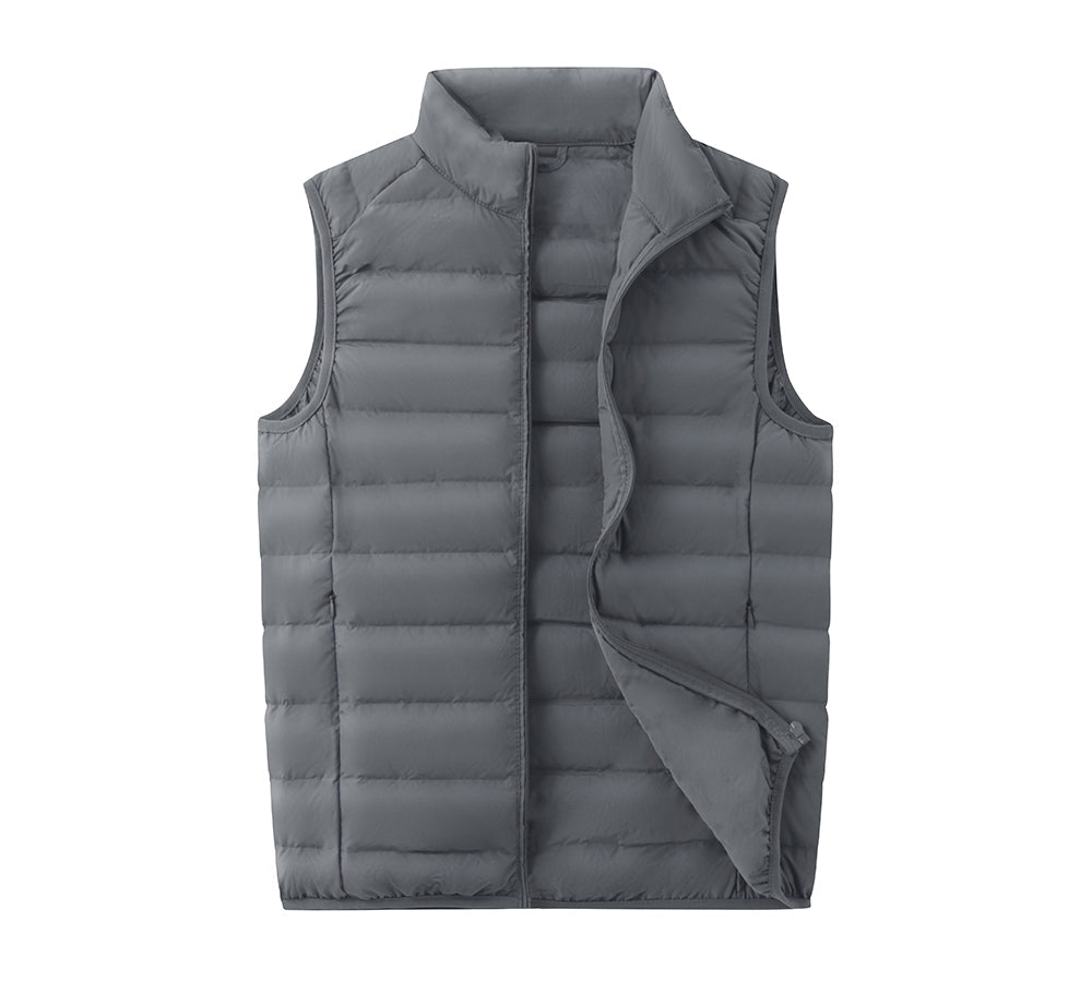 Apparel - Ultra-Light White Duck Down Vest Men Bowen Vest