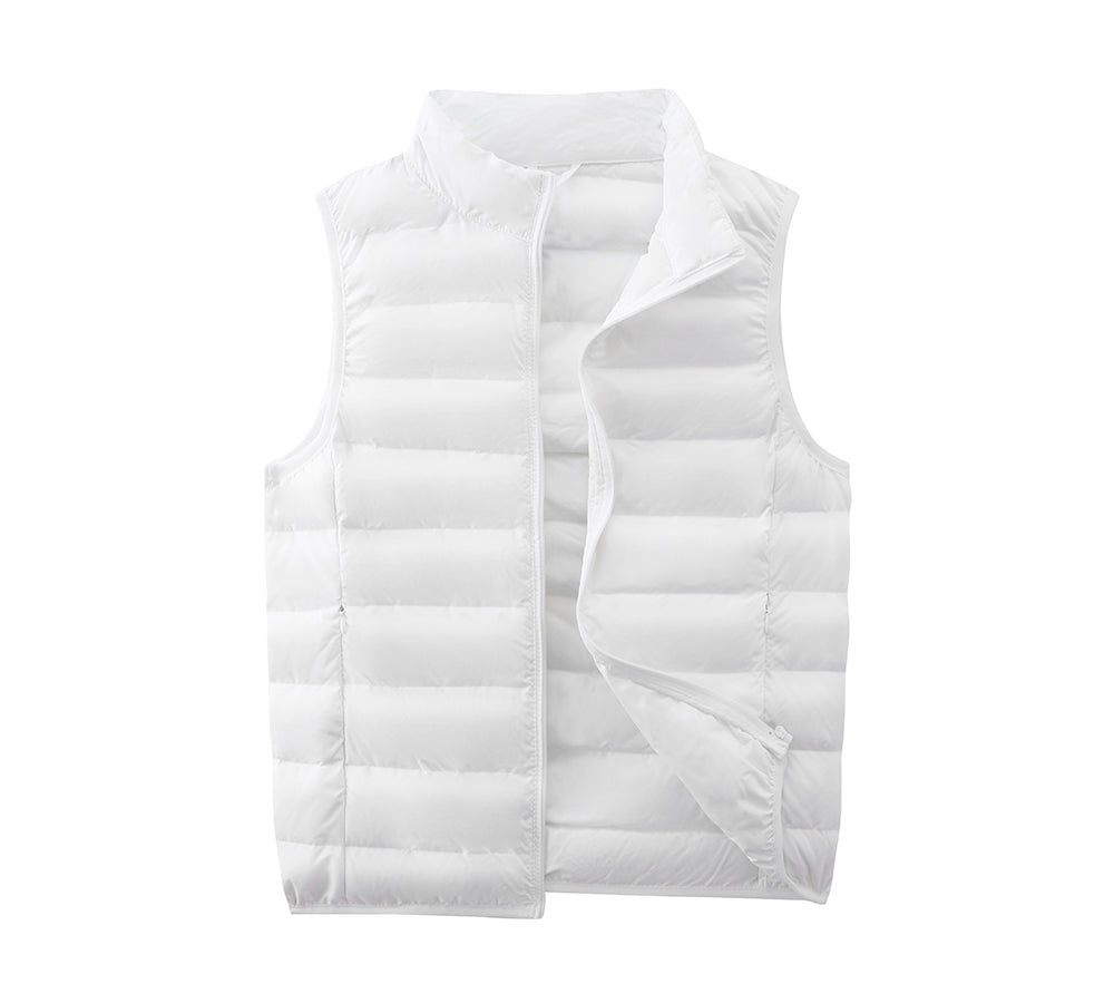 Apparel - Ultra-Light White Duck Down Vest Women Beverley