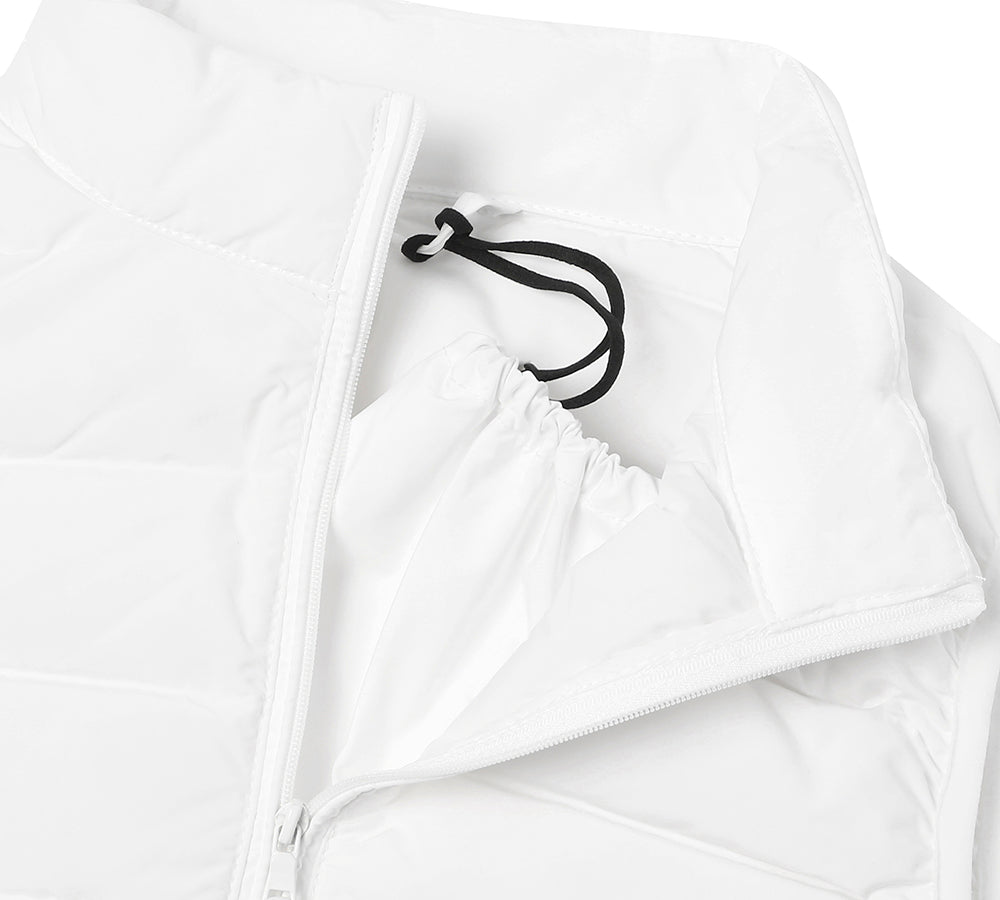 Apparel - Ultra-Light White Duck Down Vest Women Beverley