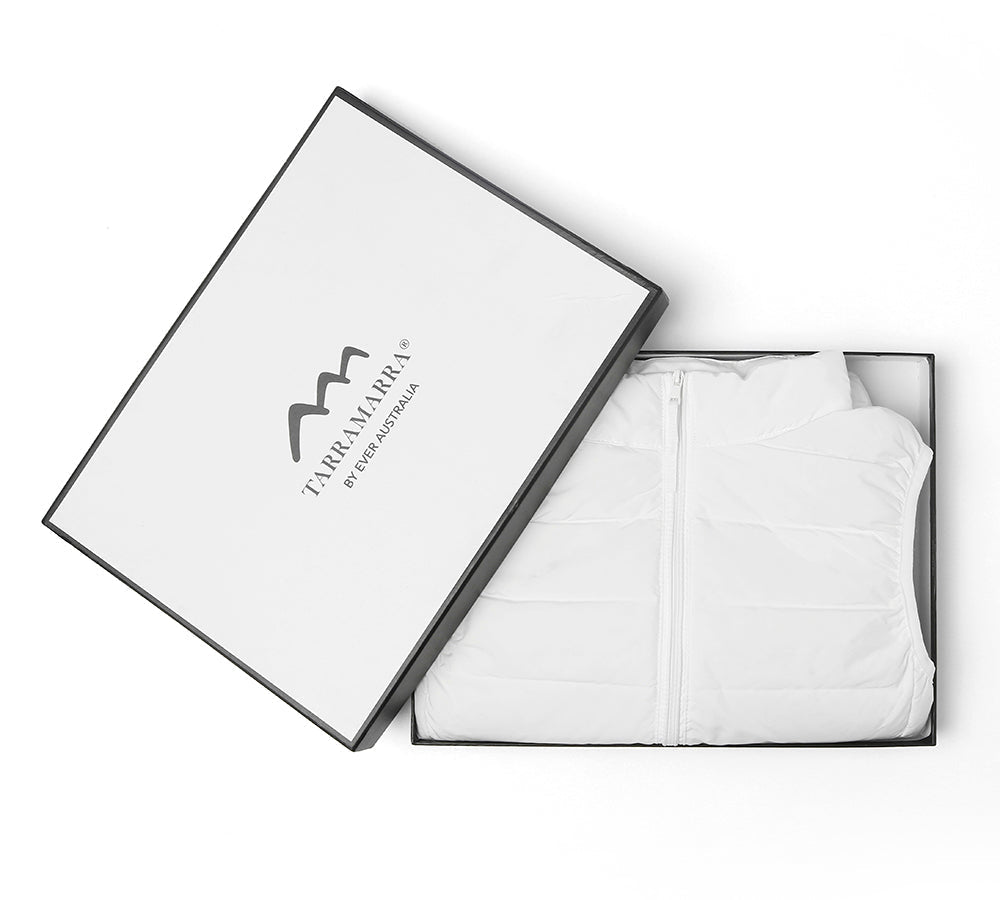 Apparel - Ultra-Light White Duck Down Vest Women Beverley