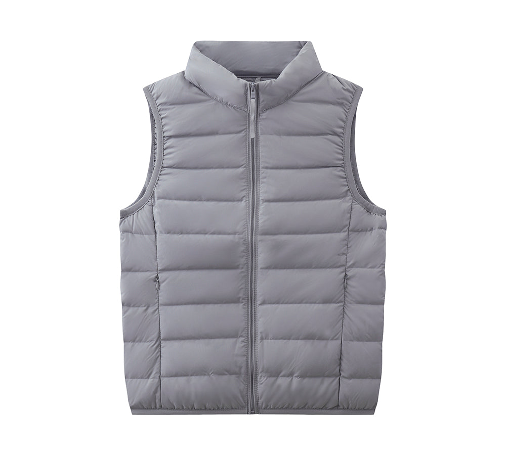 Apparel - Ultra-Light White Duck Down Vest Women Beverley