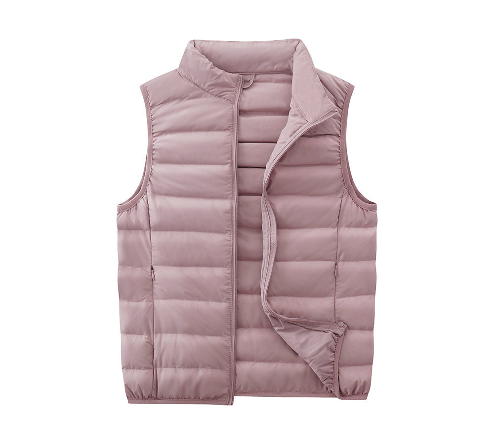 Apparel - Ultra-Light White Duck Down Vest Women Beverley