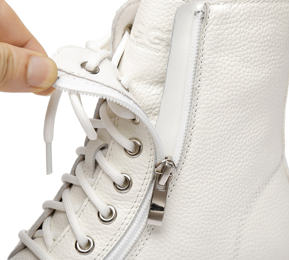 Fashion Boots - AS UGG Zip Up Chunky Boots Belen