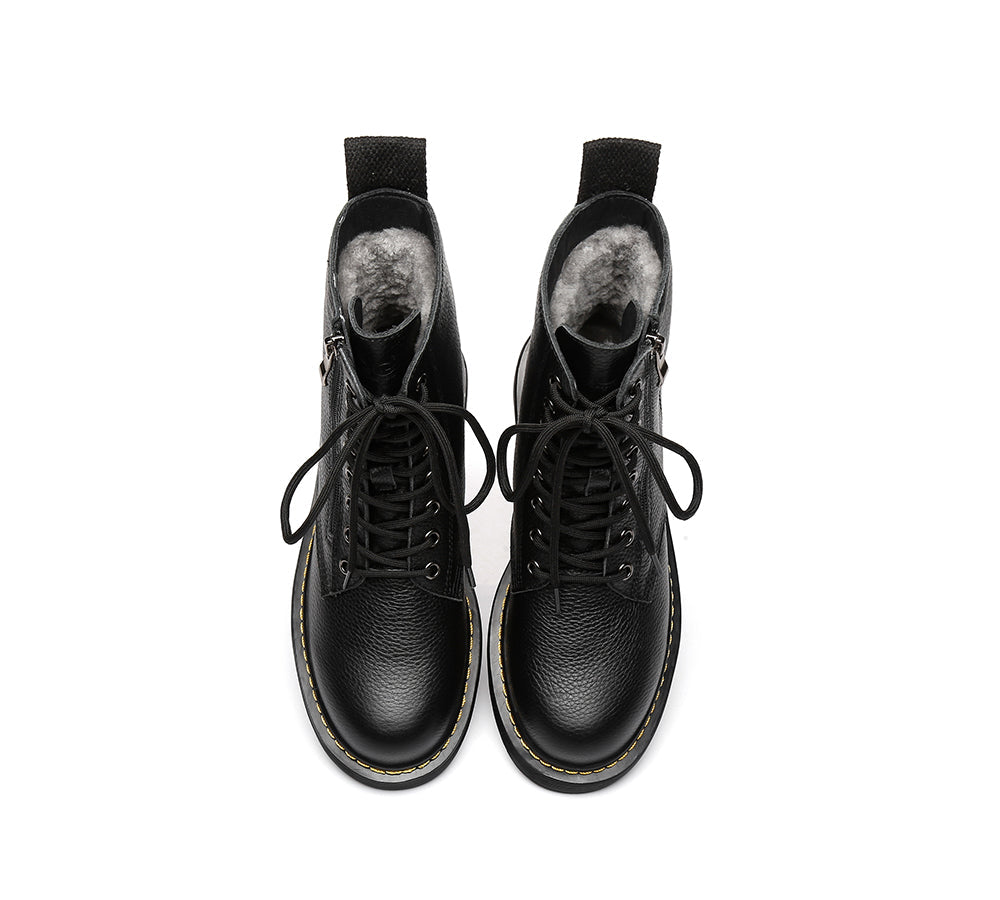 Fashion Boots - AS UGG Zip Up Chunky Boots Belen
