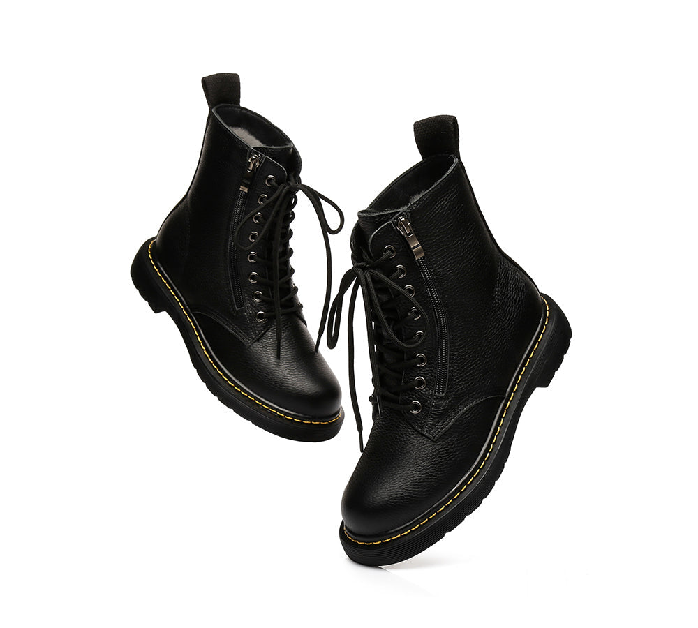Fashion Boots - AS UGG Zip Up Chunky Boots Belen