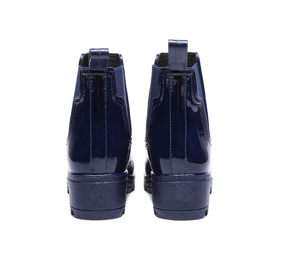 Fashion Boots - Rainboots, Ankle Gumboots Women Vivily With Wool Insole