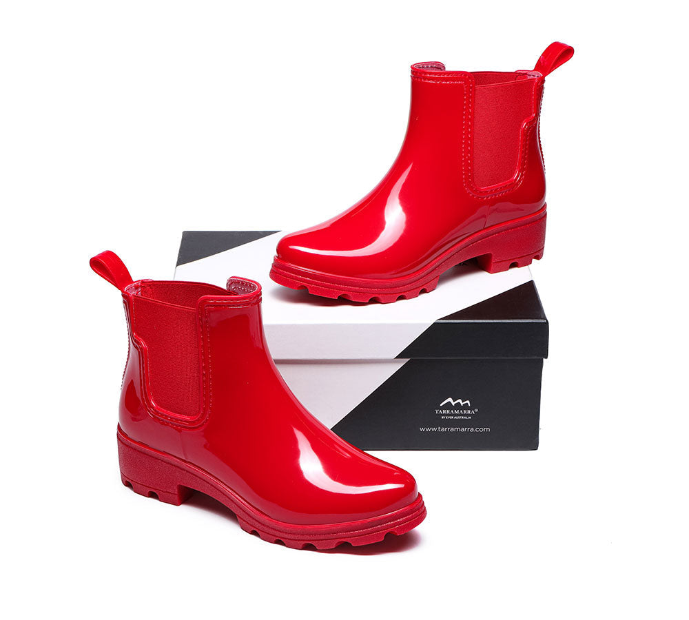 Fashion Boots - Rainboots, Ankle Gumboots Women Vivily With Wool Insole