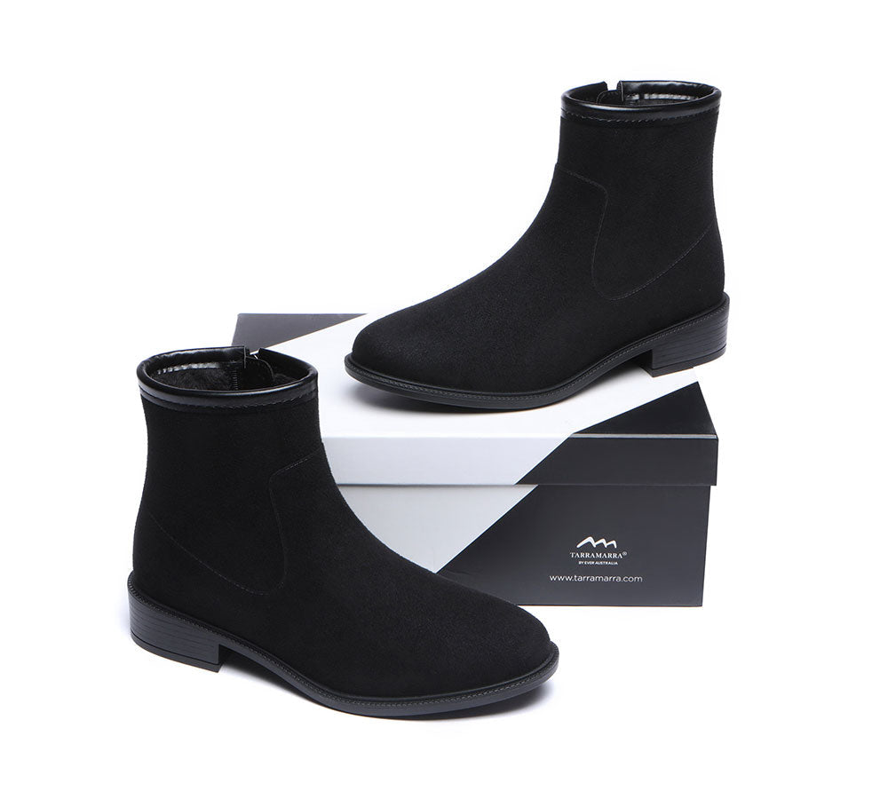 Fashion Boots - Rainboots, Shearling Ankle Gumboots Women Vinia With Wool Insole
