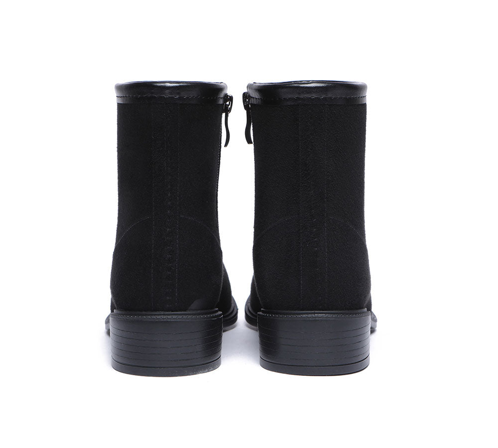 Fashion Boots - Rainboots, Shearling Ankle Gumboots Women Vinia With Wool Insole