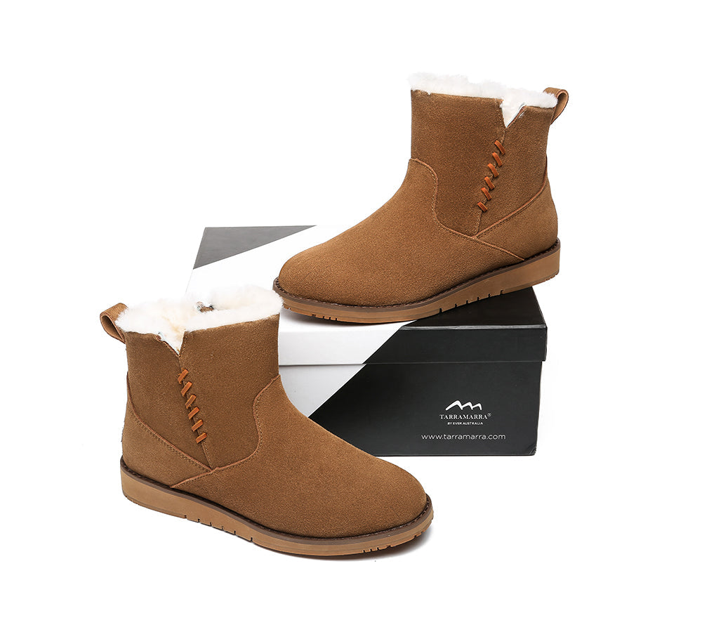 Fashion Boots - TA Cadence Women's Ankle Boots Suede Ugg Fashion Boots